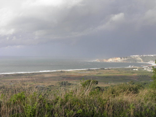 Foz do rio Alcoa junto ao porto de abrigo da nazar
