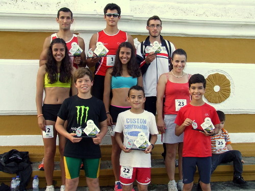 Os três pódios finais...