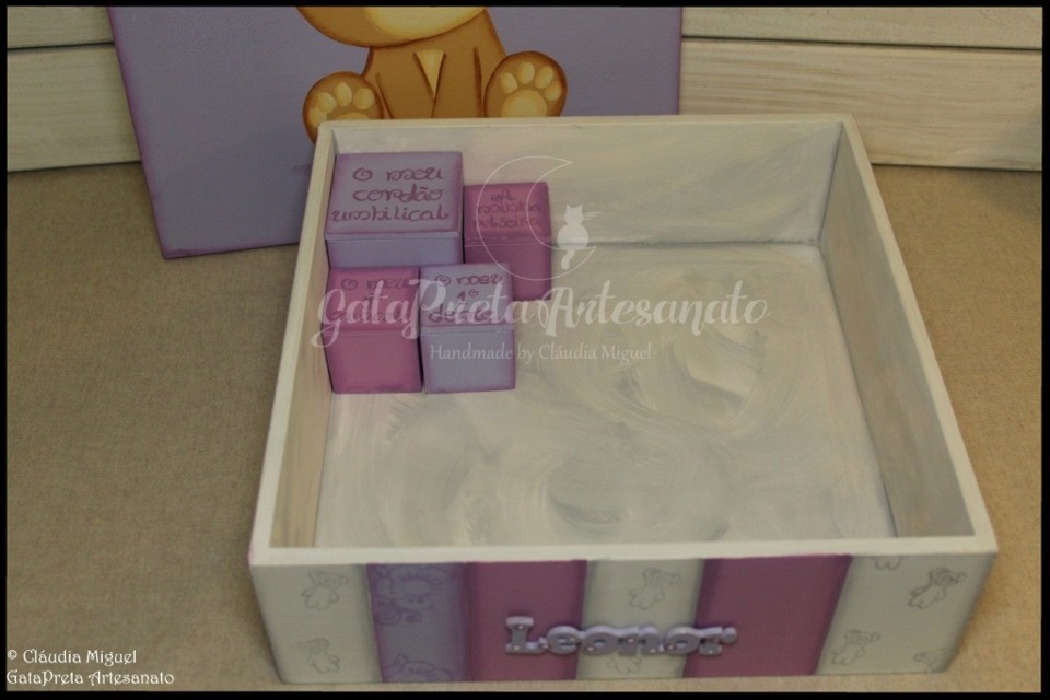 Caixa grande de recordações bebé Lilac Bear2.JP