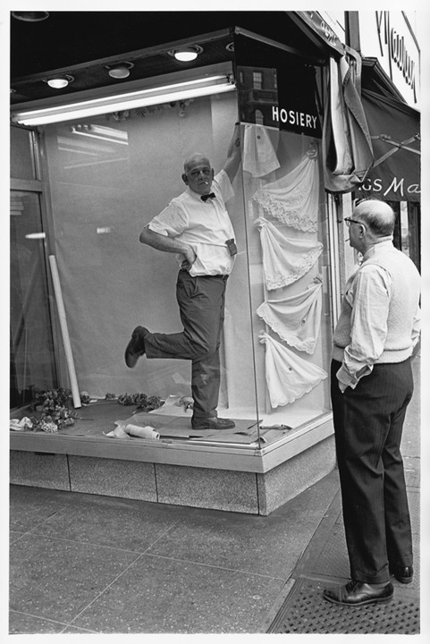 Jonathan Brand,Window dresser striking a pose, 196