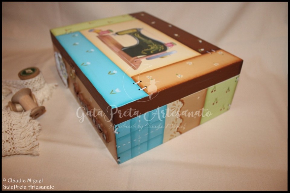 Caixa de costura Retalhos Frescos de PrimaveraII-2