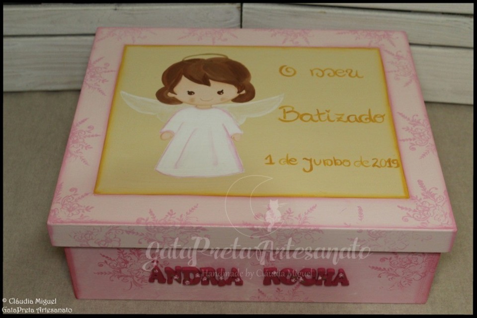 Caixa de batizado e lembranças Sweet Angel Girl6.