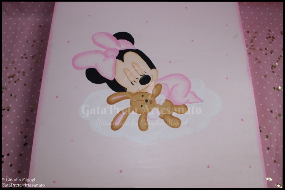 Caixa grande de recordações Sleeping Minnie5.JPG