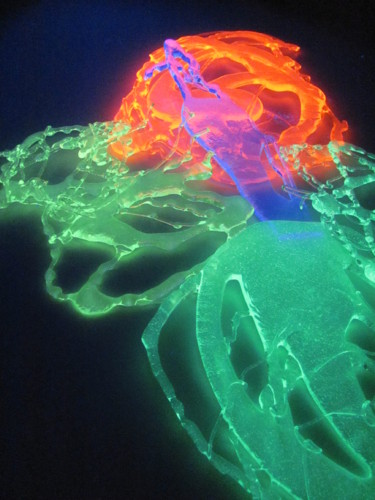 Membrana protetora a diáfana pele vidro e vitral-