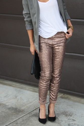 rose gold new years pants outfits for 2015 - casua