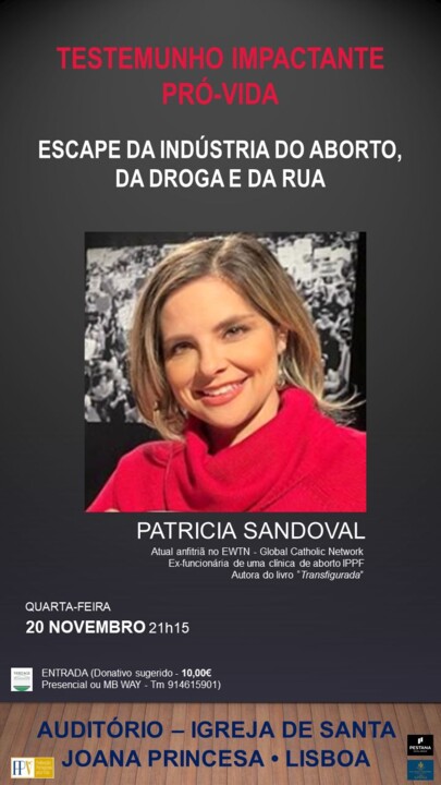 Conferência Patrícia Sandoval 4ª 20-Nov 21h15 A