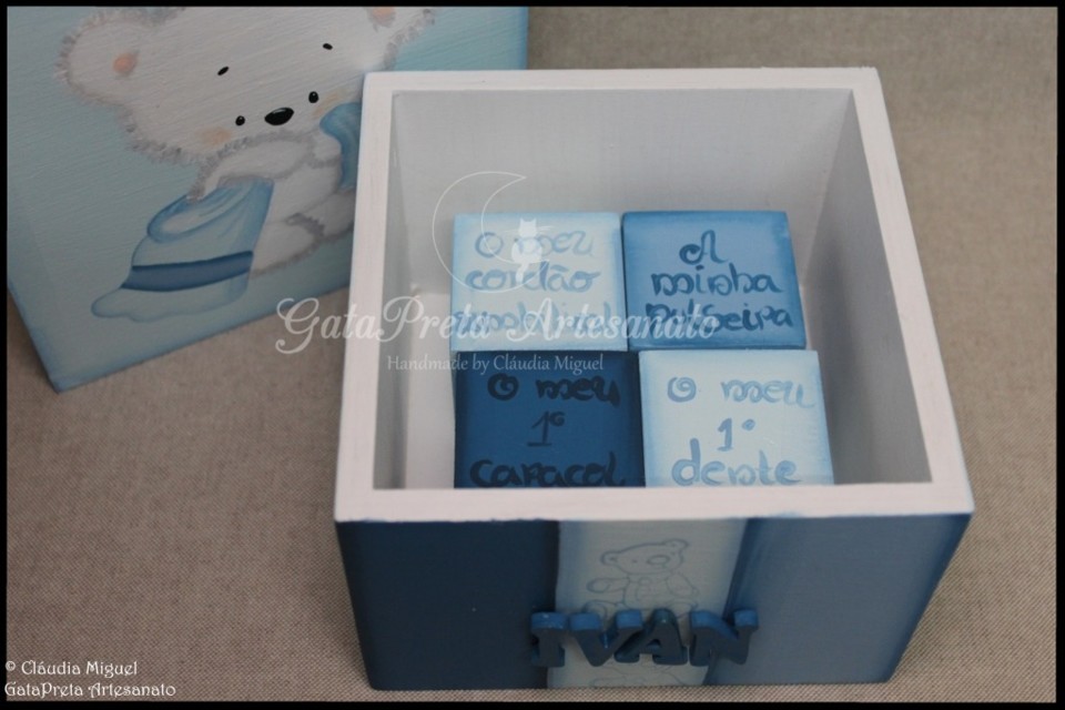 Caixas de recordações de bebé White Bear e Cute
