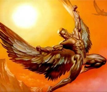 O voo de Dédalo e Ícaro - Mitologia Grega Br