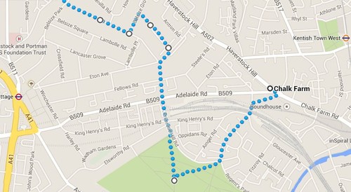 Chalk Farm to Hampstead - part 1