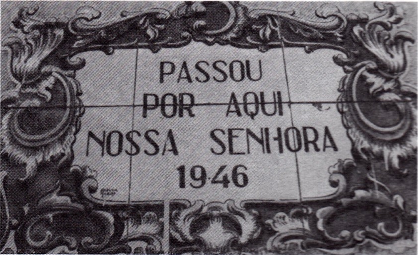 Azulejo existente no Correr d'Agua aluzivo a passa Azulejo existente no Correr d'Agua aluzivo a passa