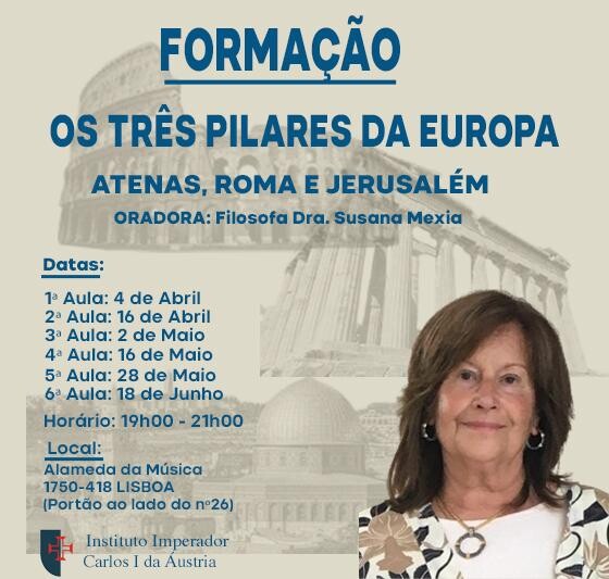 Formação Os três pilares da Europa 7 sessões a