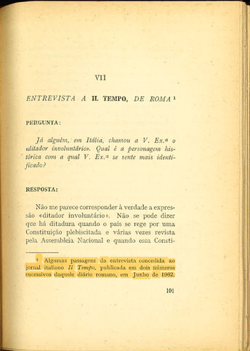 Oliveira Salazar, «Entrevistas, 1960-66», Coimbra Editora, 1967, p.101