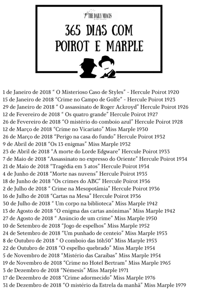 1 de Janeiro de 2018 “ O Misterioso Caso de Styl