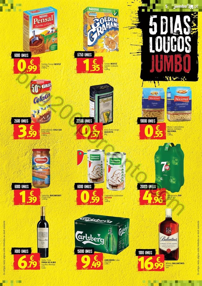 Antevisão Folheto JUMBO 5 dias Loucos de 27 a 31 