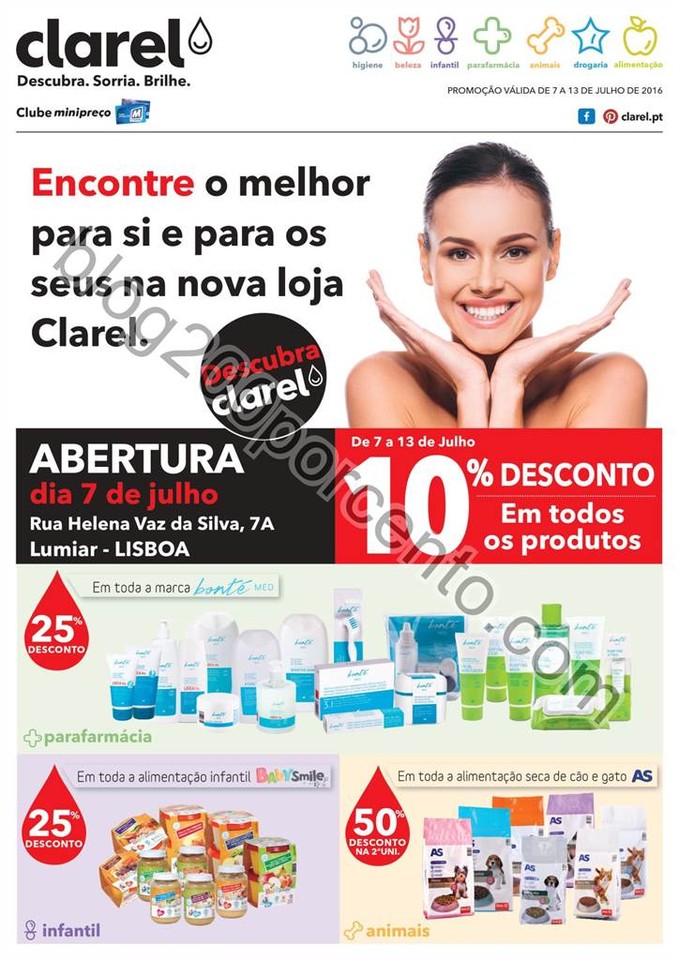 Antevisão Folheto CLAREL Extra Aberturas de 7 a 1