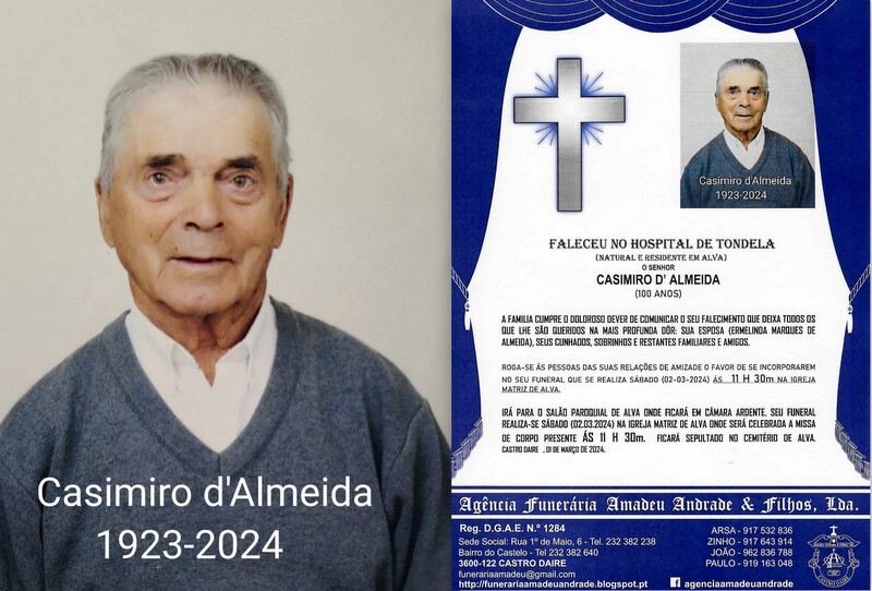 FOTO2 RIP  DE  CASIMIRO D&#39; ALMEIDA -100 ANOS (ALVA