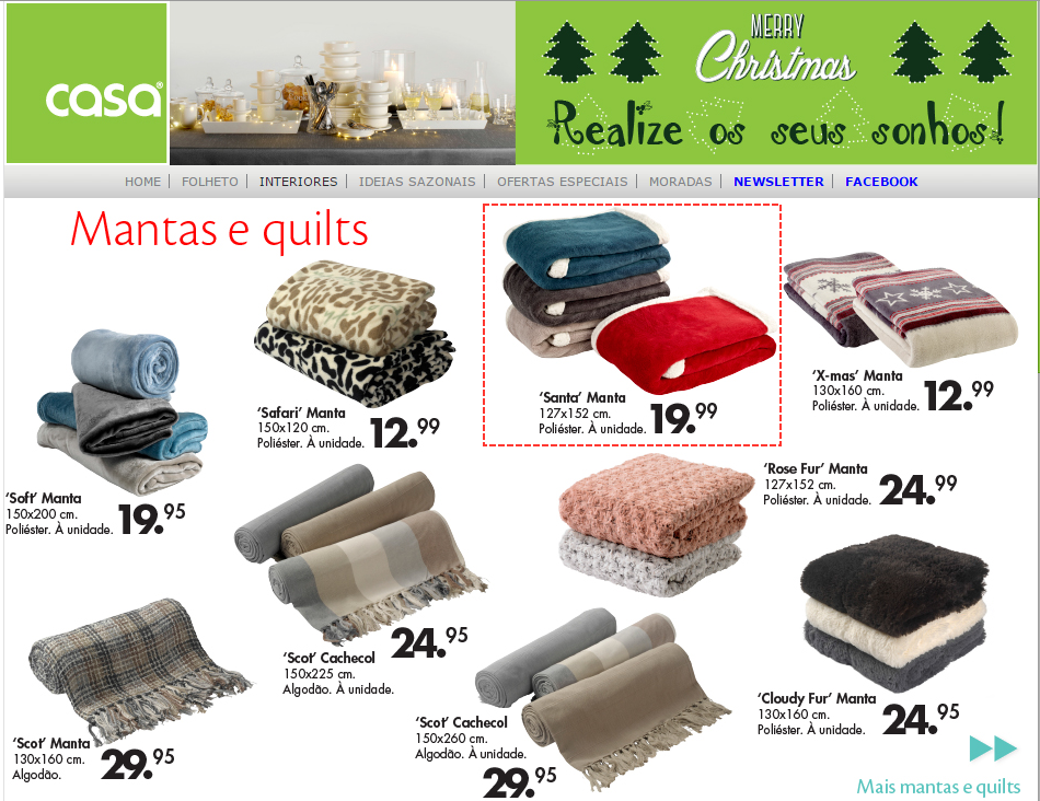 Santa Manta | Casa Online - Maria das Palavras