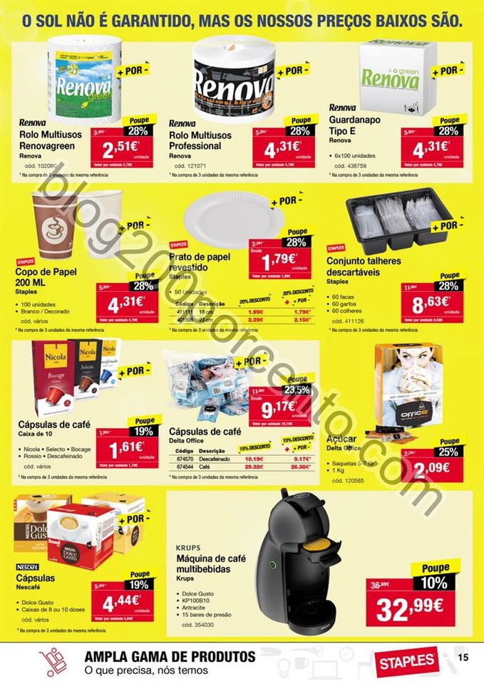 Antevisão Folheto STAPLES promoções de 28 julho