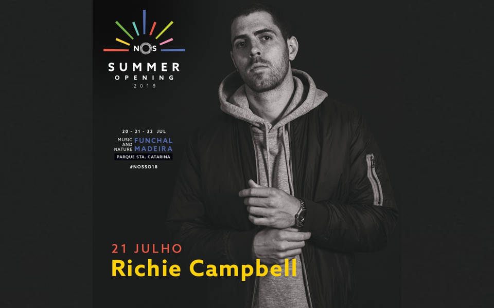 Richie Campbell cabeça de cartaz do NOS Summer Op
