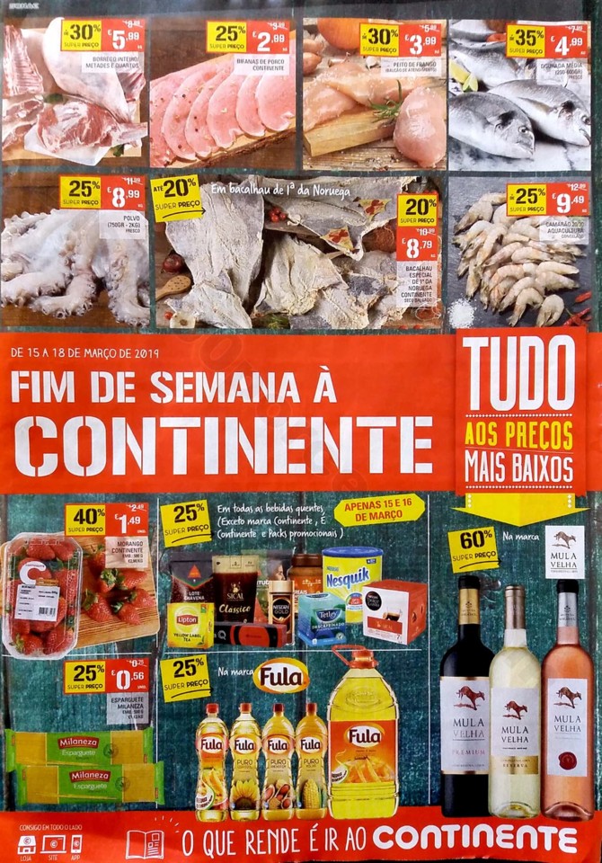 antevisao folheto continente fim de semana 15 a 18