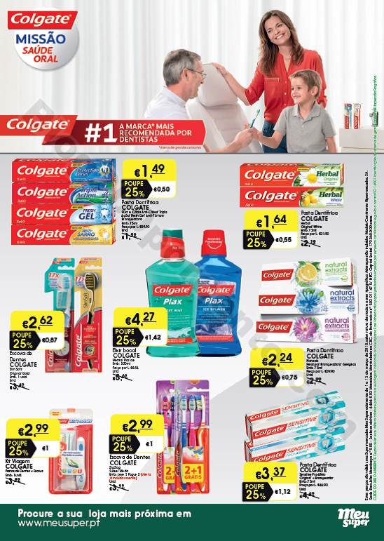 Antevisão Folheto MEU SUPER Colgate promoções d