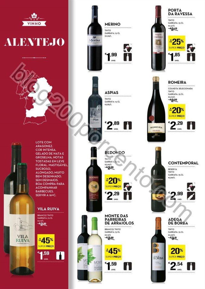 Antevisão Folheto CONTINENTE Vinhos promoções d