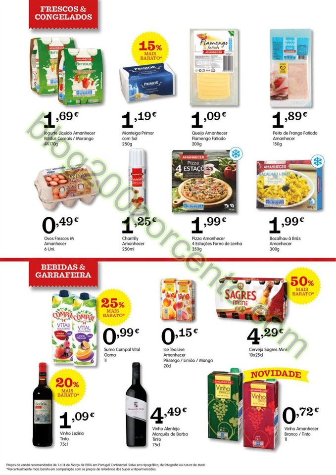 Novo Folheto AMANHECER Promoções de 1 a 14 març