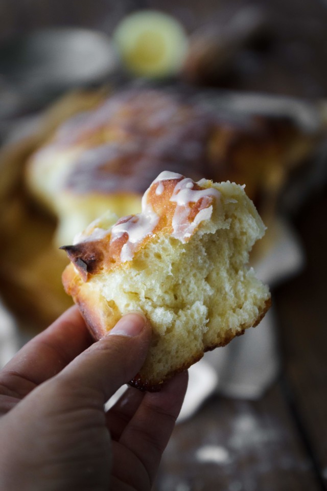 Rolos de limão e baunilha