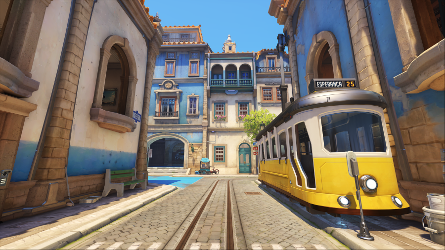 Imagem do mapa Esperança, de Overwatch 2, inspirado em Portugal