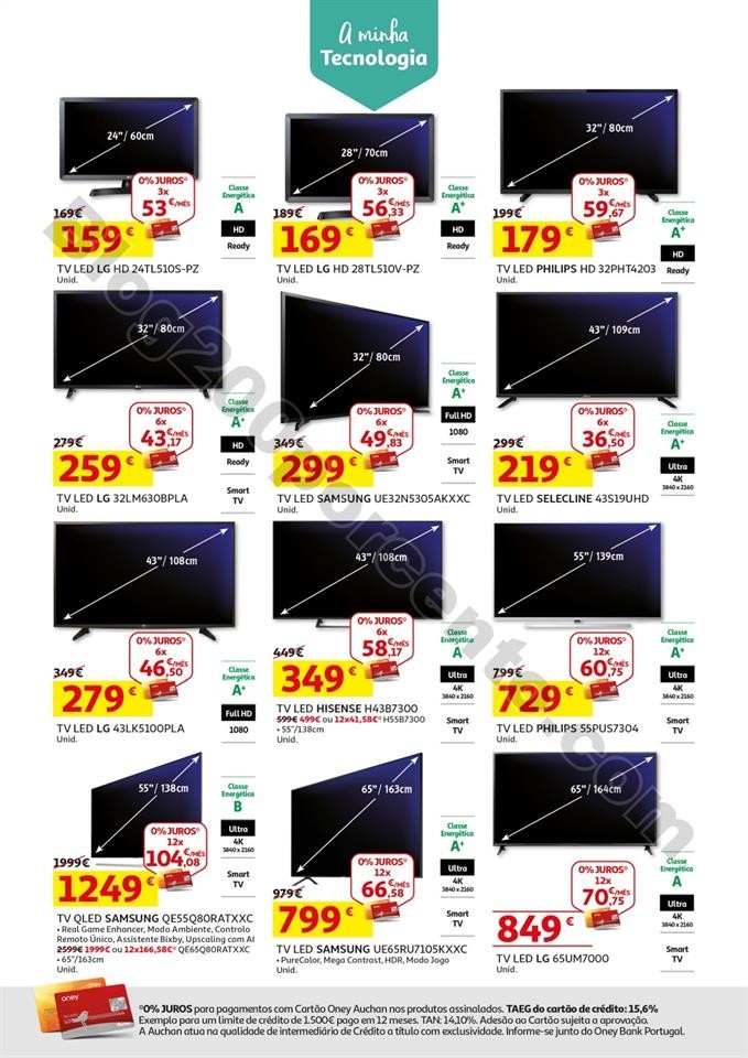Antevisão Folheto AUCHAN 25 dias tecnologia + ret