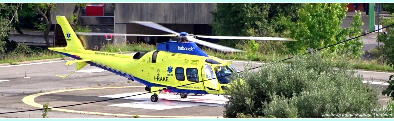 2   Heli do INEM no Hospital da Covilhã CHCB a 9-