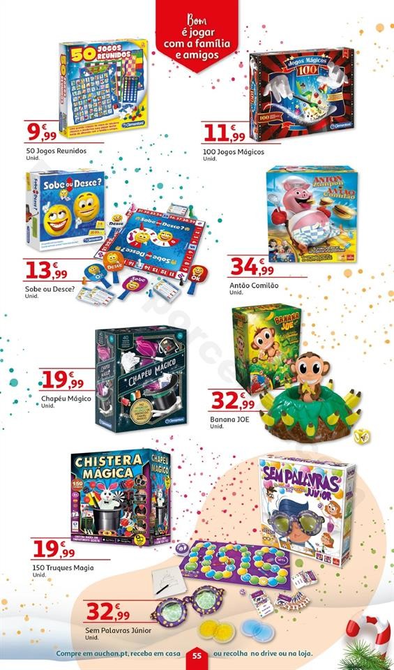 Folheto Brinquedos Natal AUCHAN Promoções de 8 n