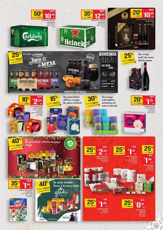 Continente Folheto Feliz Natal 19 novembro a 24 de