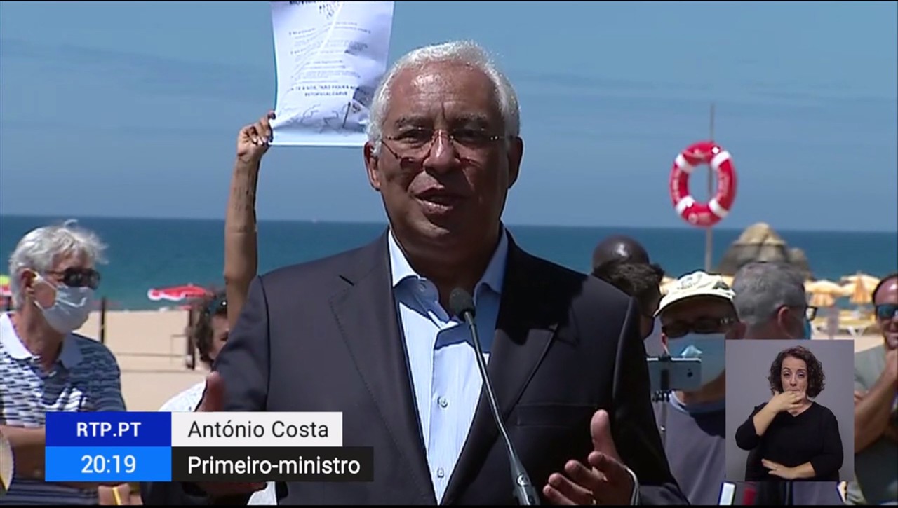 Costa de treta (ou vice-versa), Telejornal, 6/VI/20