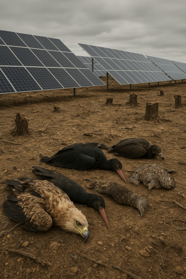 Aviário solar vazio e terreno árido.png