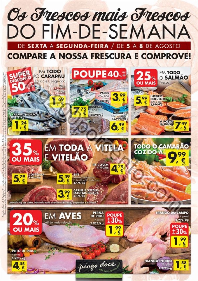 Antevisão Folheto PINGO DOCE Fim de semana de 5 a