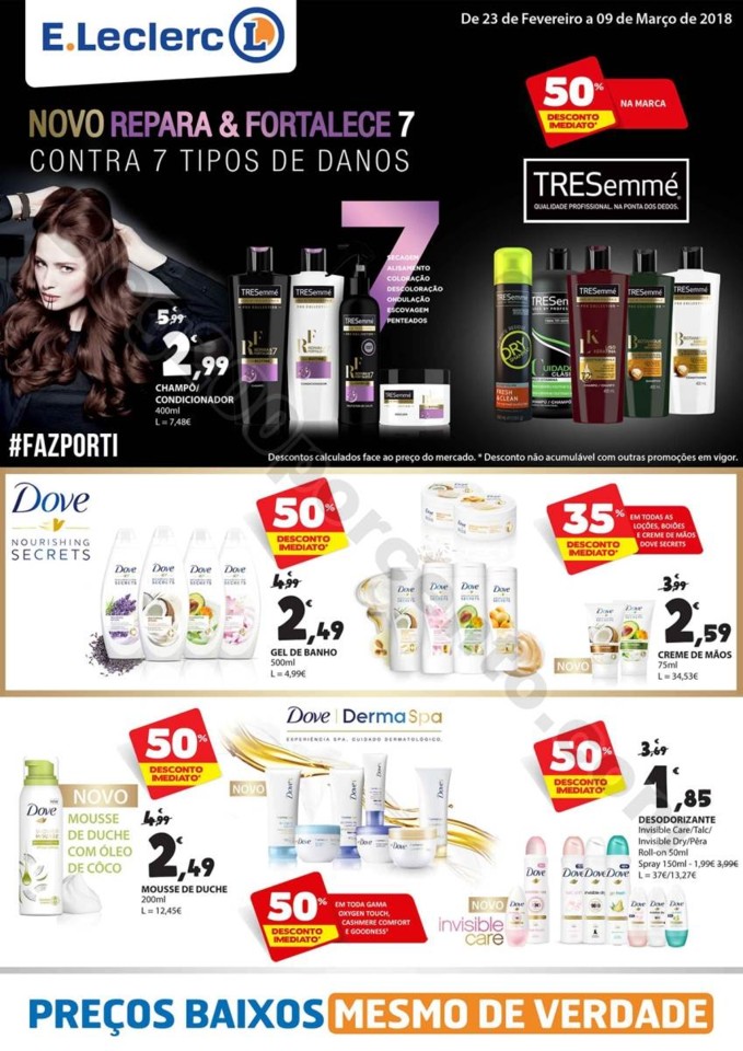 Novo Folheto E-LECLERC Extra Promoções de 23 fev