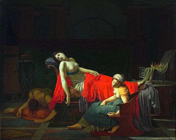 Jean-Baptiste Regnault | A morte de Cleópatra. 1796-7