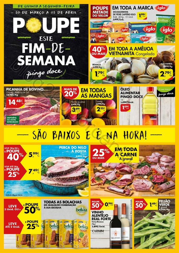 Antevisão Folheto PINGO DOCE Fim de semana de 30 