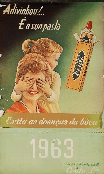 Calendário da Pasta Medicinal Couto, 1963 (Leilões BestNet)