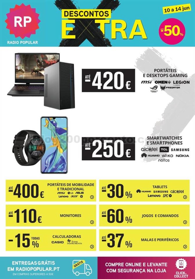 Antevisão Folheto RADIO POPULAR Extra promoções