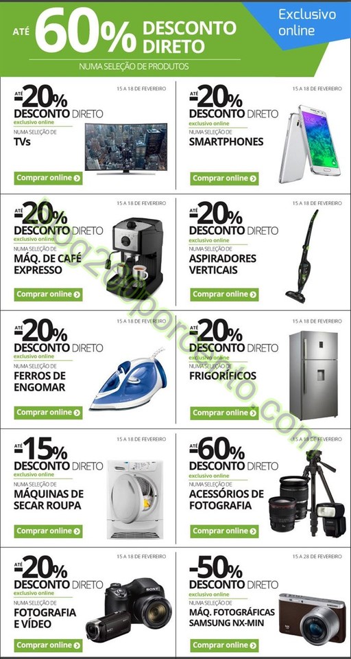 Até 60% desconto RADIO POPULAR de 15 a 28 feverei