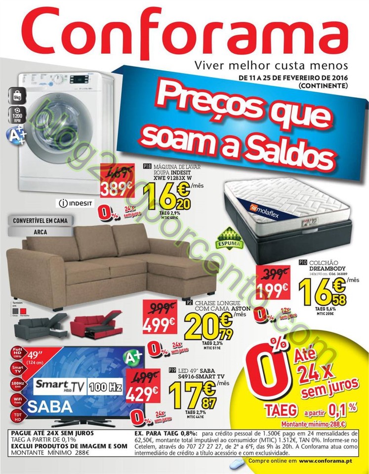 Antevisão Folheto CONFORAMA Promoções de 11 a 2