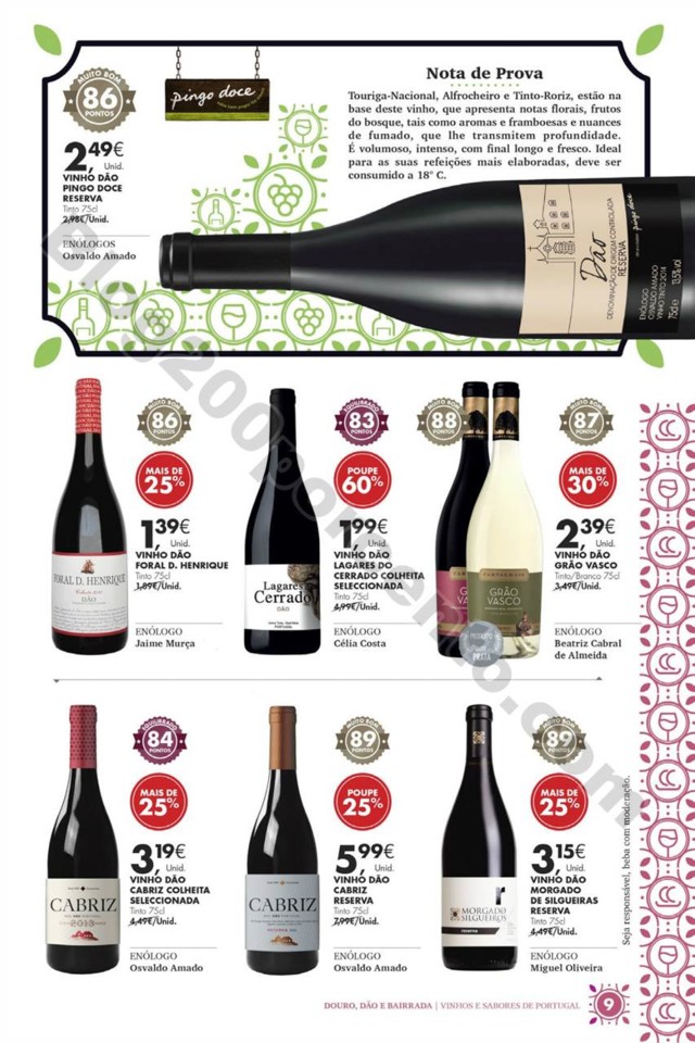 Antevisão Folheto PINGO DOCE Vinhos e Sabores Pro