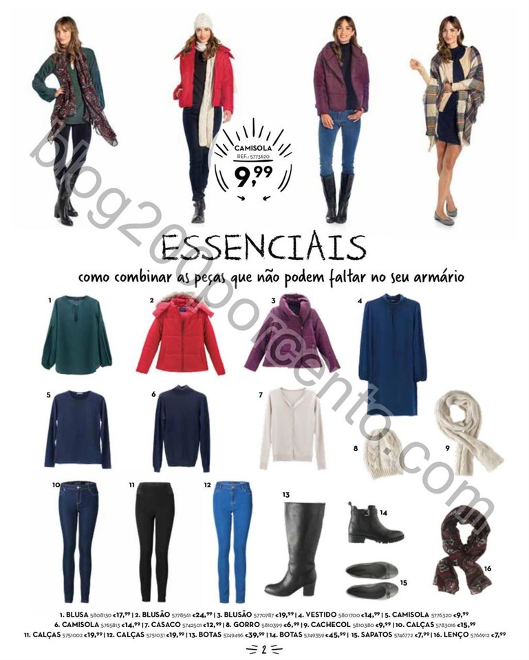 Novo Folheto CONTINENTE Moda Outono - Inverno prom
