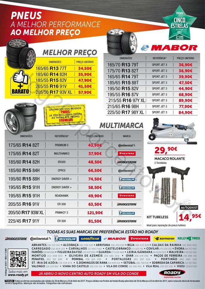Antevisão Folheto ROADY Promoções de 30 março 
