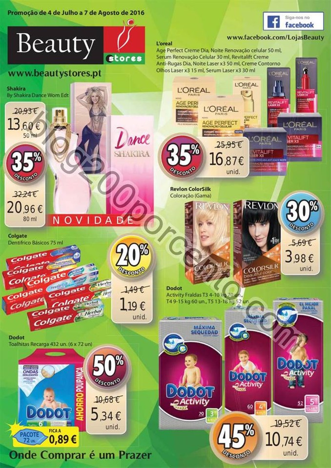 Antevisão Folheto BEAUTY STORES Promoções de 4 