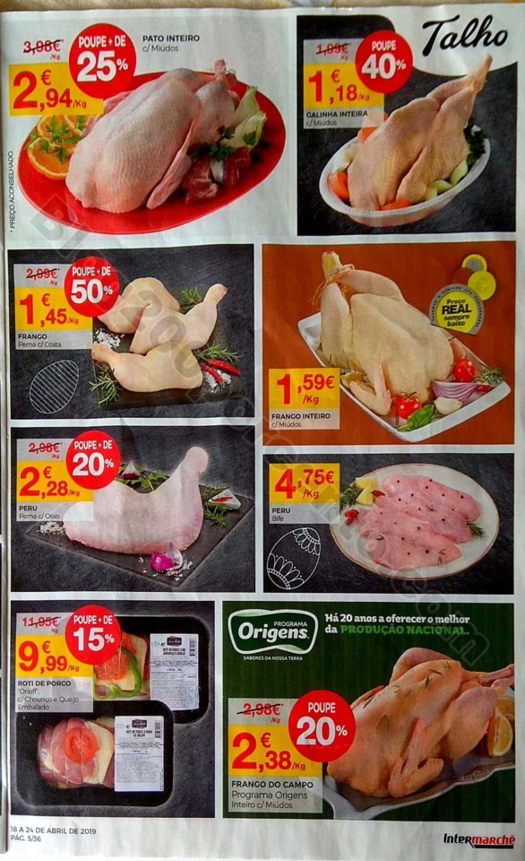Intermarché Folheto promoções de 18 a 24 abril 
