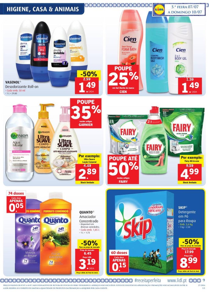 Antevisão Folheto LIDL Promoções de 7 a 13 julh