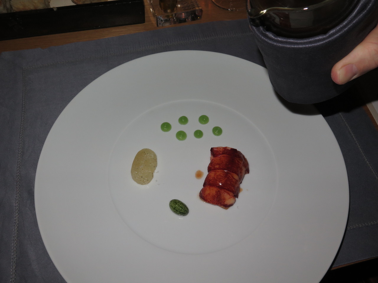Native Lobster, Pickled Cucumber, Nashi Pear, Black Pepper Sauce ‘Malaysian Style’